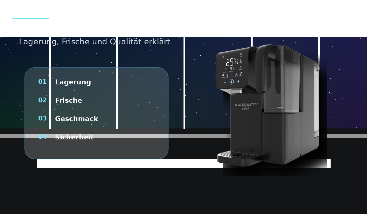 Optimale Lagerbedingungen für gefiltertes Wasser und Flaschenwasser Optimale Lagerbedingungen für gefiltertes Wasser und Flaschenwasser