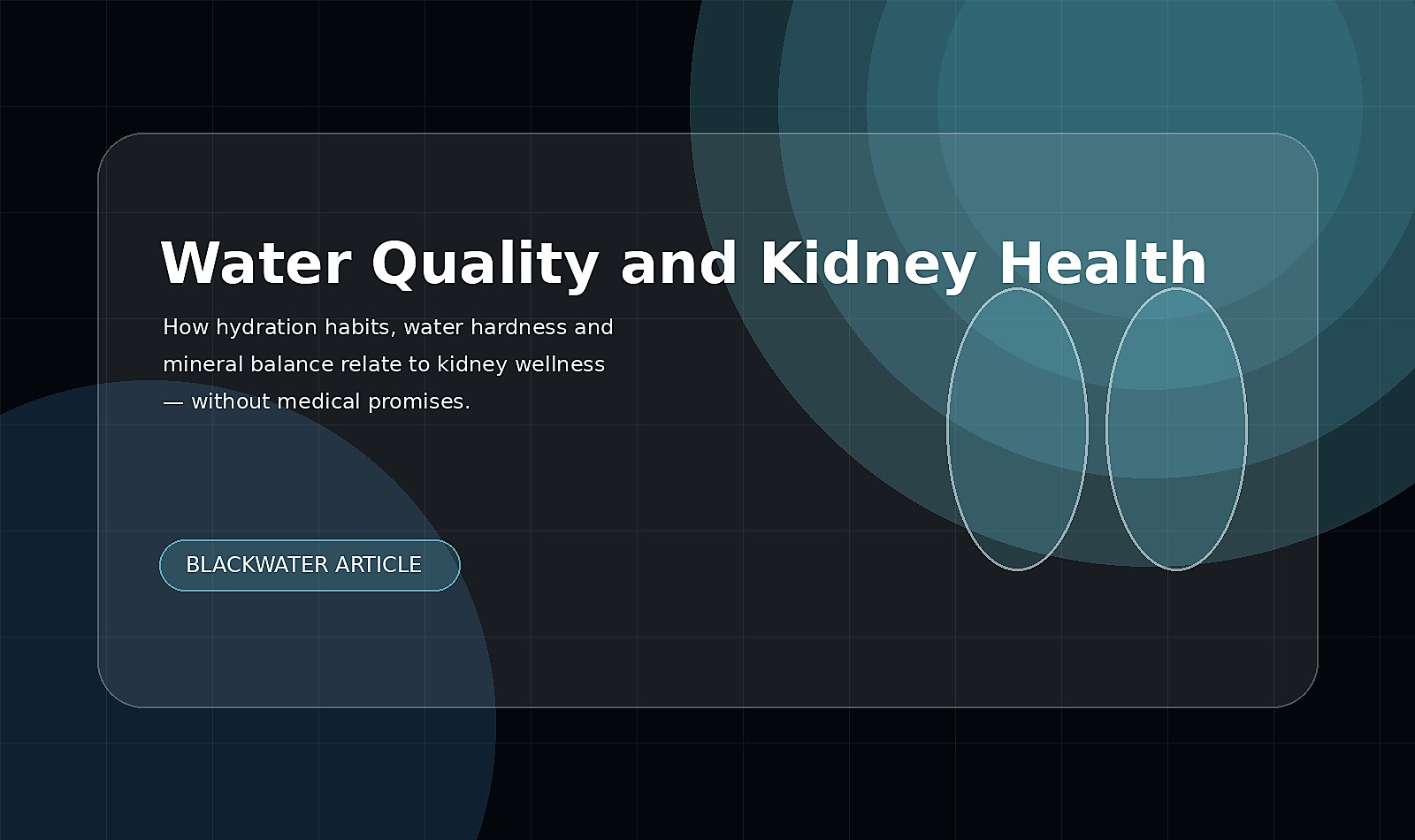Water Quality and Kidney Health: Hydration, Minerals and Balance