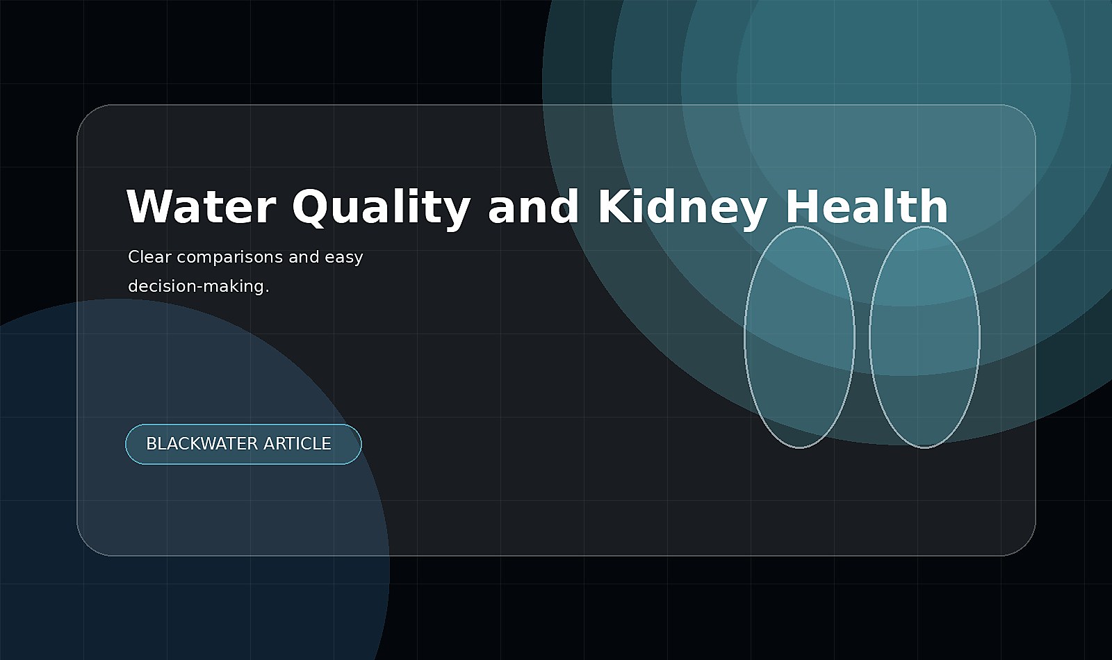 Water Quality and Kidney Health: Hydration, Minerals and Balance comparison