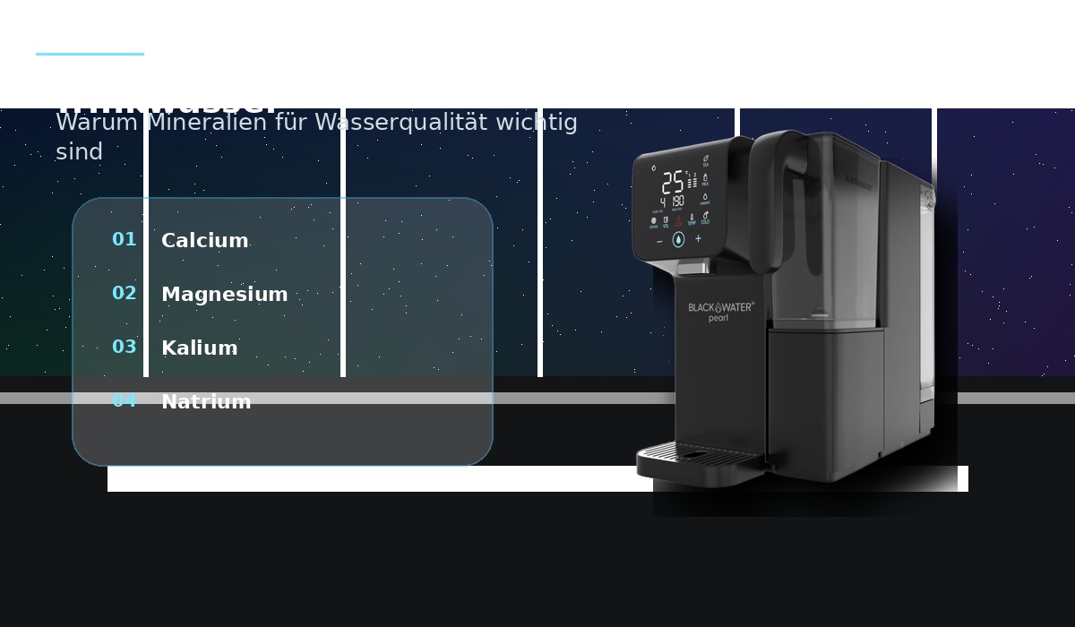 Mineralien im Trinkwasser nach der Umkehrosmose
