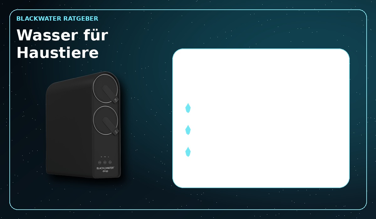 Wasserqualität für Haustiere und Haushalt im Vergleich Wasserqualität für Haustiere und Haushalt im Vergleich